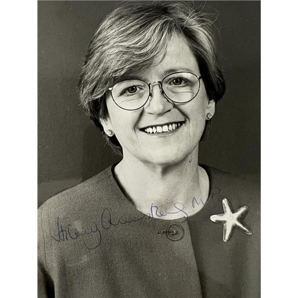 British Labour Party politician Hilary Armstrong signed photo