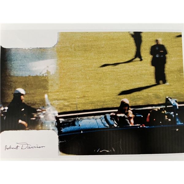 JFK Assassination Witness  Robert Davison signed photo