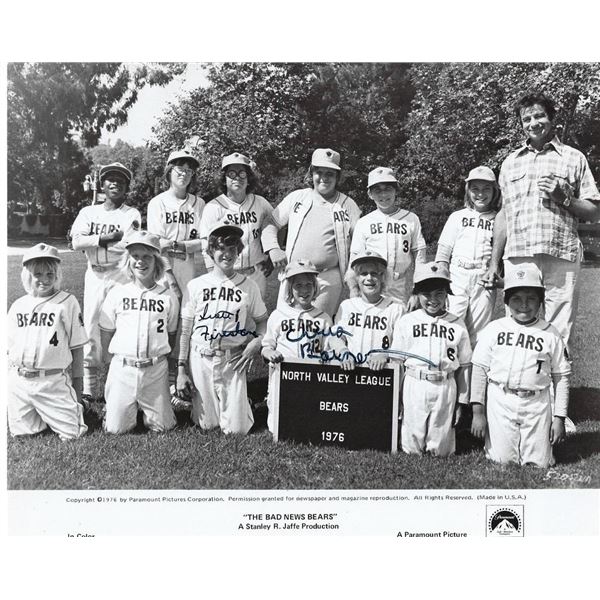 The Bad News Bears Chris Barnes and Scott Firestone signed movie photo