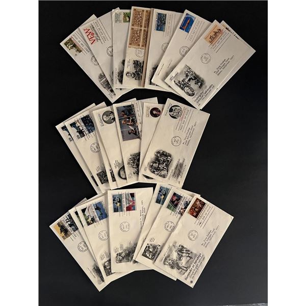 Lot of 20 USA commemorative FDC's