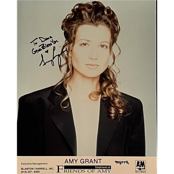 Singer Amy Grant Signed Photo
