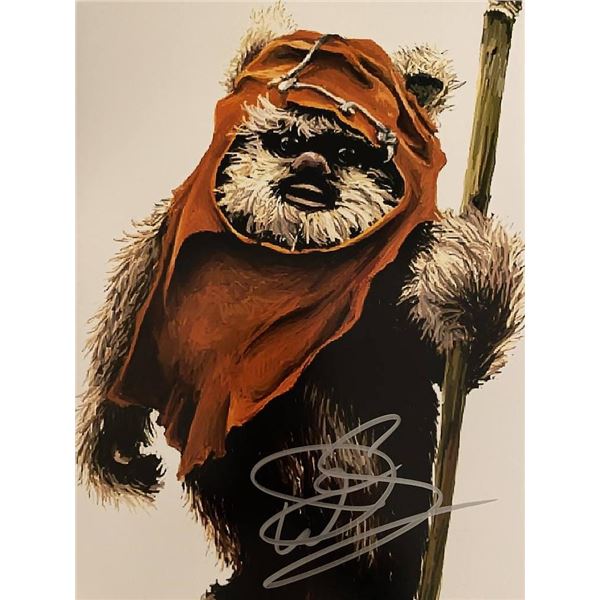 Star Wars Warwick Davis signed photo