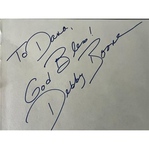 Debby Boone cut signature