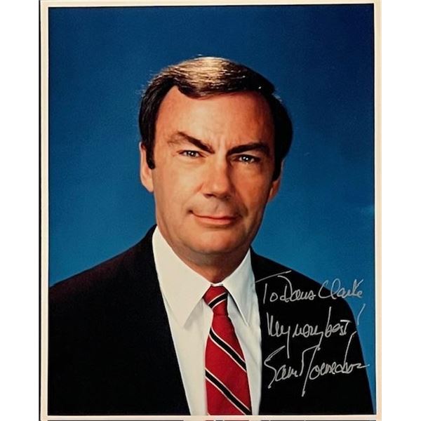 News Anchorman Sam Donaldson Signed Photo