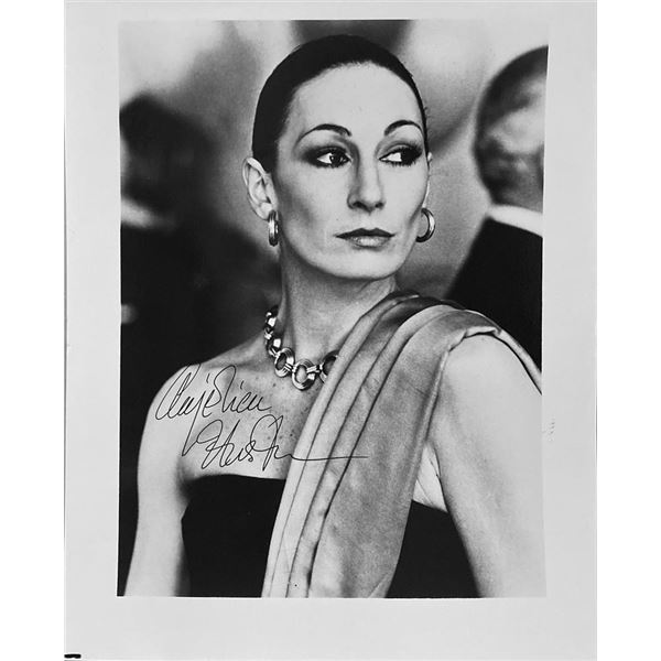 Anjelica Huston signed photo