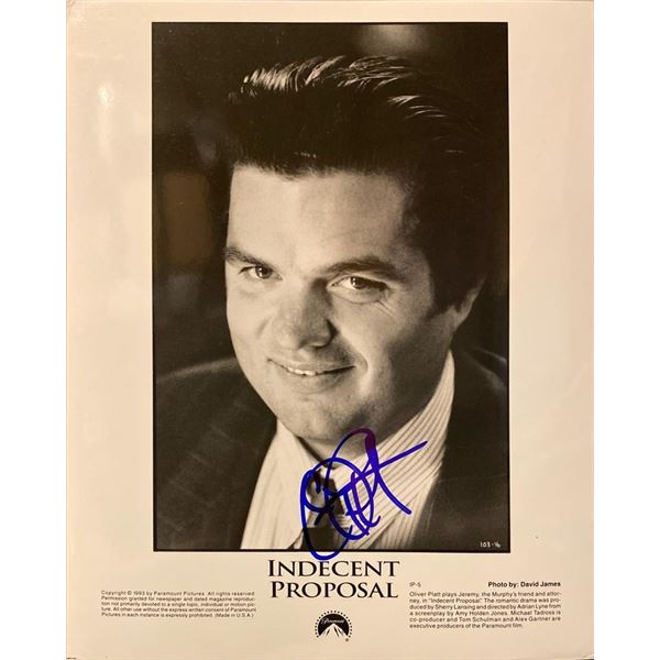 Indecent Proposal Oliver Platt signed movie photo