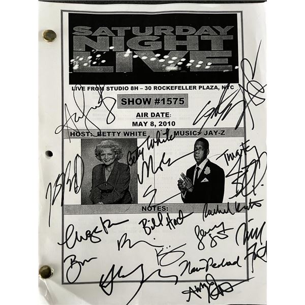 Saturday Night Live cast signed script