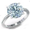 Huge 11.20 Ct VVs1 Ice Blue Fire Moissanite Ring