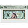 1990 $1 Mickey Disney Dollar PMG 66EPQ