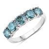 14KT White Gold 1.83ctw Blue Diamond  Ring