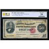 Image 1 : 1882 $50 Gold Certificate PCGS 20