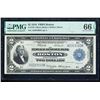 1918 $2 Boston FRBN PMG 66EPQ