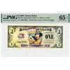 Image 1 : 2009 $1 Mickey and Pluto Disney Dollar PMG 65EPQ