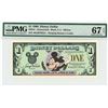 1996 $1 Mickey Disney Dollar PMG 67EPQ