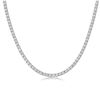 Sterling Silver 47.00ctw Moissanite Necklace