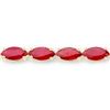 Image 2 : 14KT White Gold 9.00ctw Ruby Bracelet