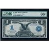 1899 $1 Black Eagle Silver Certificate PMG 66EPQ