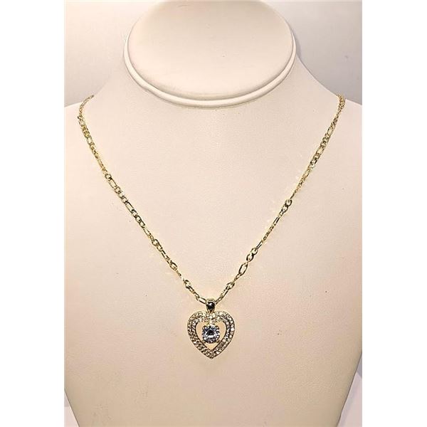 Breathtaking 2 Ct Heart Simulated Diamond Pendant Necklace
