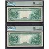 Image 2 : Lot of Two Consecutive 1914 $5 Chicago FRN PMG 45 and 55