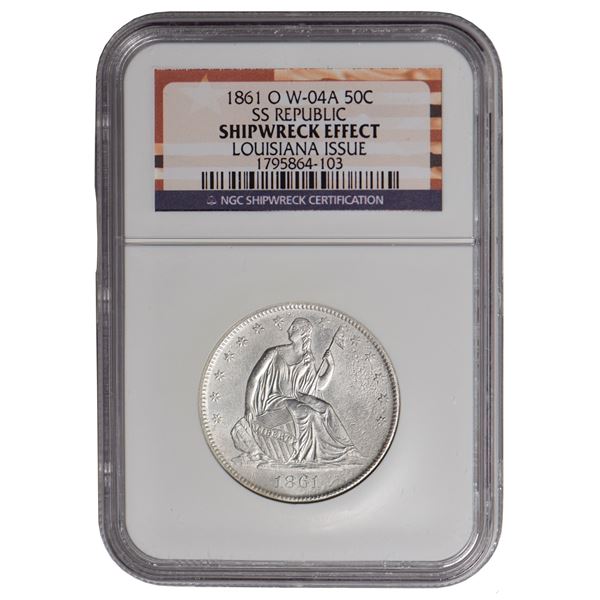 1861-O Liberty Seated Half Dollar NGC