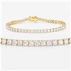 Image 3 : 14KT Yellow Gold 7.00ctw Lab Diamond Bracelet