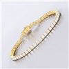 Image 4 : 14KT Yellow Gold 7.00ctw Lab Diamond Bracelet
