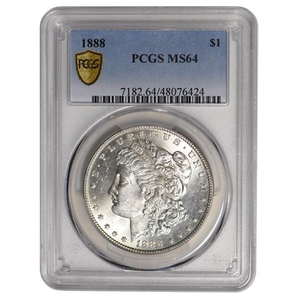 1888 $1 Morgan Silver Dollar PCGS MS64
