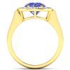Image 4 : 14KT Yellow Gold 2.02ct Tanzanite and Diamond Ring