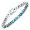 14KT White Gold 14.33ctw Blue Diamond Bracelet