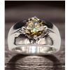 Image 1 : Dazzling 2.35 Ct VVs1 Golden Green Amber Lab Simulated Diamond Ring