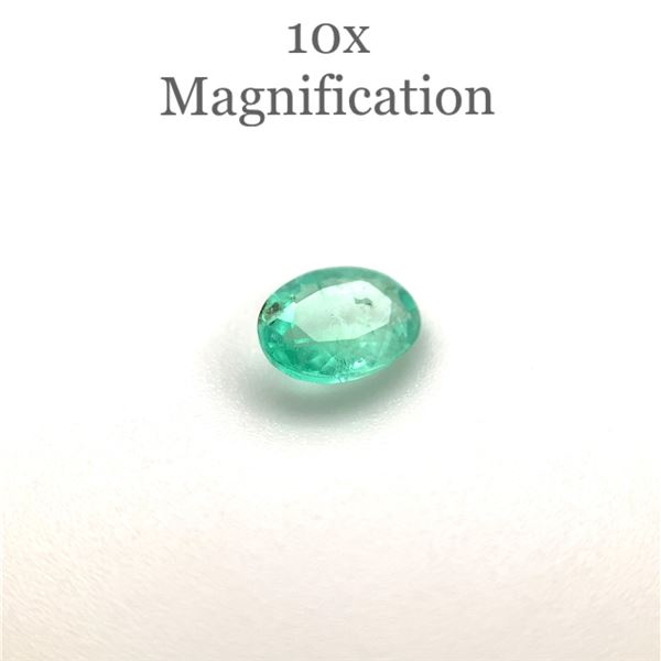 Oval Cut 0.53ct Natural Emerald