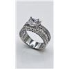 Image 2 : Stunning 1.5 Ct Princess Cut Simulated Diamond Ring