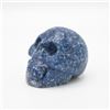 Image 2 : Natural Blue Lapis Lazuli Hand Carved Skull