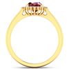 Image 4 : 14KT Yellow Gold 1.5ct Ruby and Diamond Ring