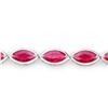 Image 2 : 14KT White Gold 9.00ctw Ruby Bracelet