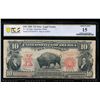 Image 1 : 1901 $10 Bison Legal Tender Note PCGS 15