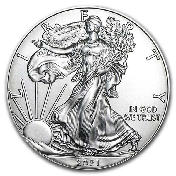 2021 American Silver Eagle 1oz BU Type 1 Coin