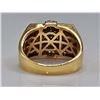 Image 9 : Men's 14 Kt Gold Plate 5.75 Ct.. Lab Simulated Diamond Ring