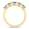 Image 2 : 14KT Yellow Gold 1.22ctw Blue Diamond  Ring