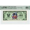 2001 $1 Mickey Sorcerer Disney Dollar PMG 64EPQ
