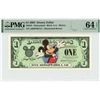 2003 $1 Mickey Disney Dollar PMG 64EPQ