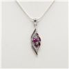 Image 1 : Natural Ruby Pendant Mounted In Solid .925 Silver