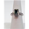 Image 3 : Dazzling 4.5ct VVs1 Deep Emerald Green Fire Moissanite Ring