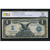 1899 $1 Black Eagle Silver Certificate PCGS 25