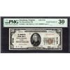 1929 $20 Serial 8 Strasburg VA National PMG 30