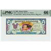 Image 1 : 1993 $1 Mickey 65th Anniversary Disney Dollar PMG 66EPQ