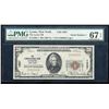 Image 1 : 1929 $20 SERIAL 1 Lyons NY National PMG 67EPQ