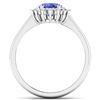 Image 4 : 14KT White Gold 1.41ct Tanzanite and Diamond Ring