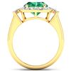 Image 4 : 14KT Yellow Gold 3.14ct Zambian Emerald and Diamond Ring