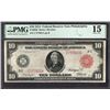 1914 $10 Red Seal Philadelphia PMG 15